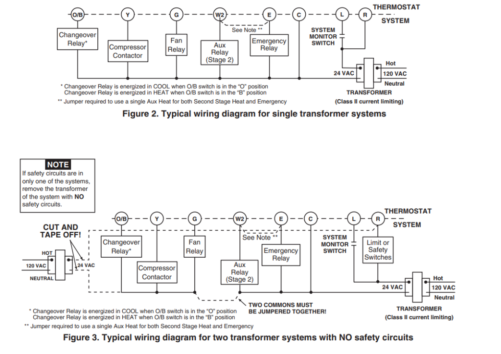 EMERSON WhiteRodgers 1F79 NonProgrammable Heat Pump Thermostat INSTALLATION INSTRUCTIONS