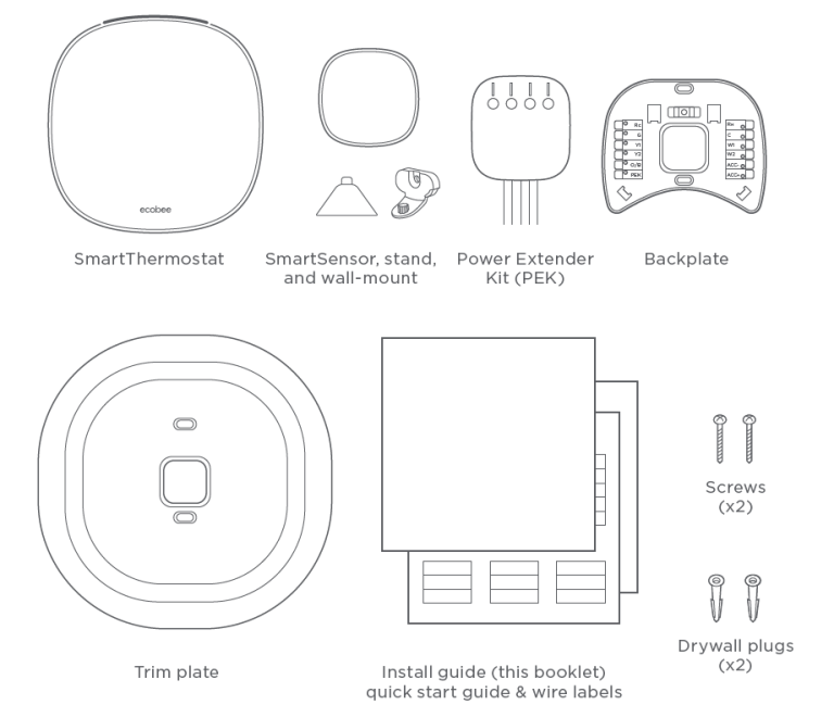 Ecobee EBSTATE6 Voice Control Smart Thermostat User Manual
