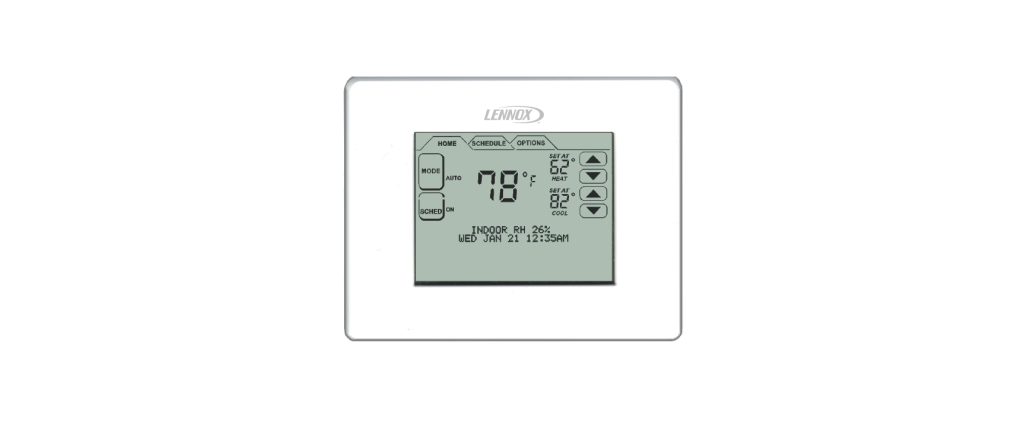 Lennox-CS7000-Touch-Screen-Programmable-Thermostat-User-Guide-featured