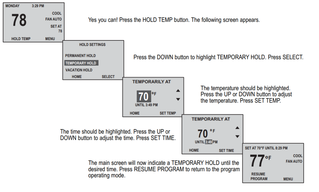 Lennox Signature Stat 81M26 DELUXE PROGRAMMABLE THERMOSTATS with