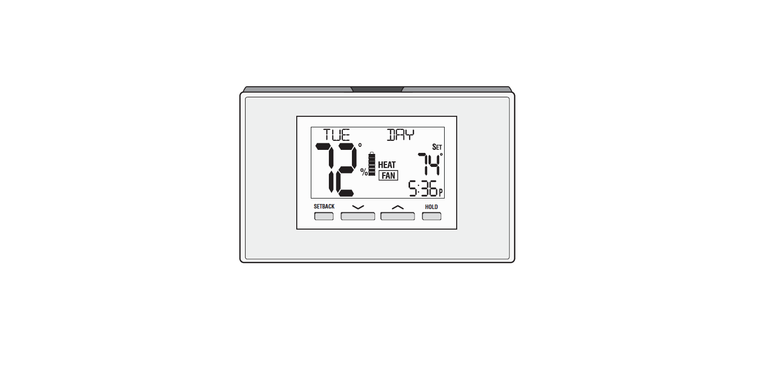 Lux TX9100UC PROGRAMMABLE THERMOSTAT Installation Instruction