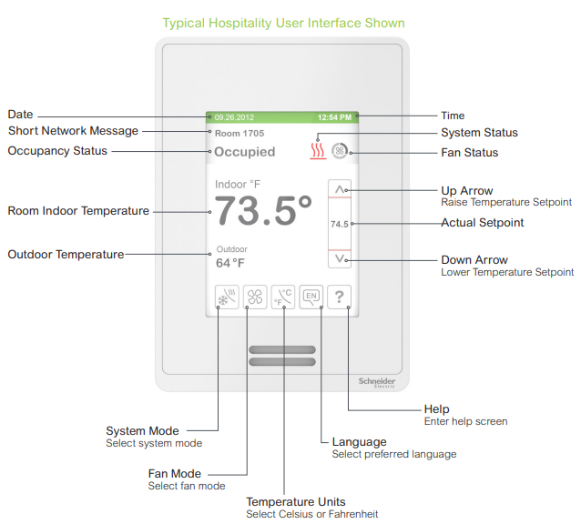 VT8650U5000B Schneider Electric Thermostat - Apex Controls