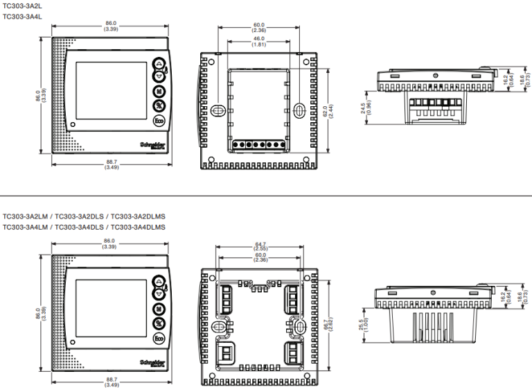 SCHNEIDER ELECTRIC TC300 Thermostat Installation Instructions