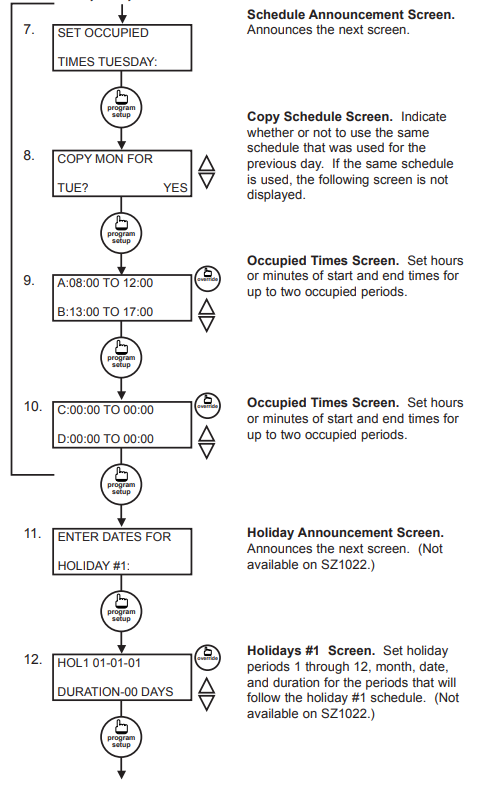 TCS-Bays-Controls-SZ1020-Series-Programmable-7-Day-Thermostat-FIG.22