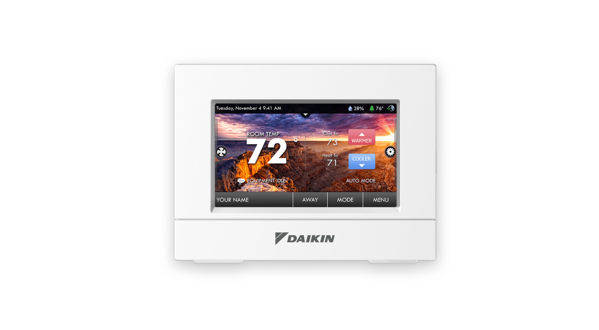 Daikin DT4272 TouchScreen Digital Thermostat Owner Manual thermostat — free download