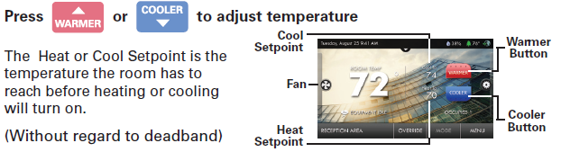 Daikin DT4273C TouchScreen Digital Thermostat fif-4