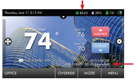 Daikin DT4273C TouchScreen Digital Thermostat fif-77
