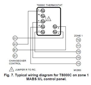 Honeywell T8000C Programmable Thermostat Installation Instruction