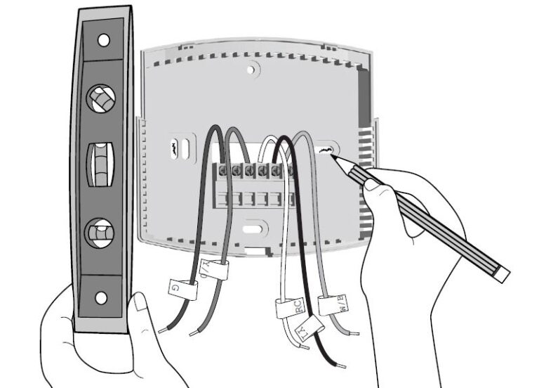 Hunter 44377W Programmable Thermostat Installation Instruction