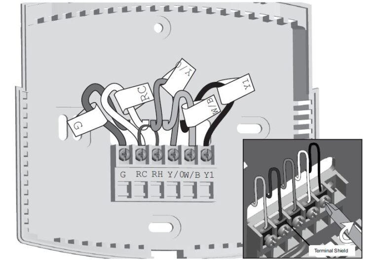 Hunter 44377W Programmable Thermostat Installation Instruction
