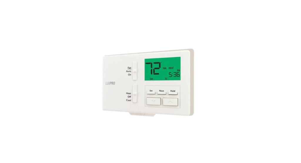 LuxPro 675-PSD111 Thermostat - Non-Programmable 1 Heat/1 Cool Vertical Or Horizontal