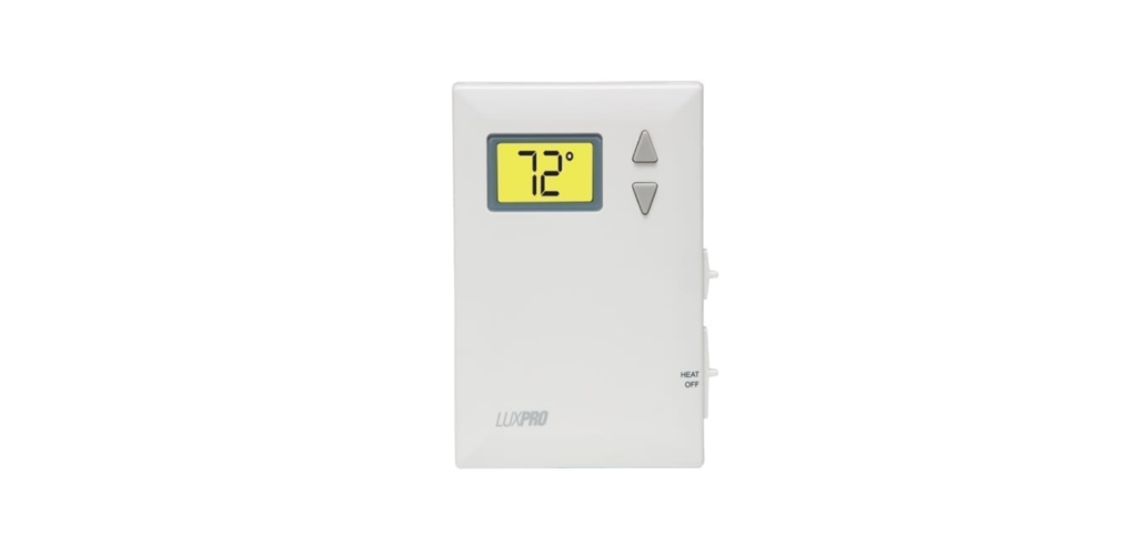 LUXPRO-PSD010BFb-NON-PROGRAMMABLE-THERMOSTAT-Installation-Manual-featured
