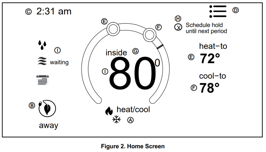 Lennox ComfortSense 5500 Programmable Thermostat User Guide