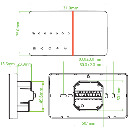 Becasmart- BAC-00-5 Series- Room- Smart -Thermostat  -1