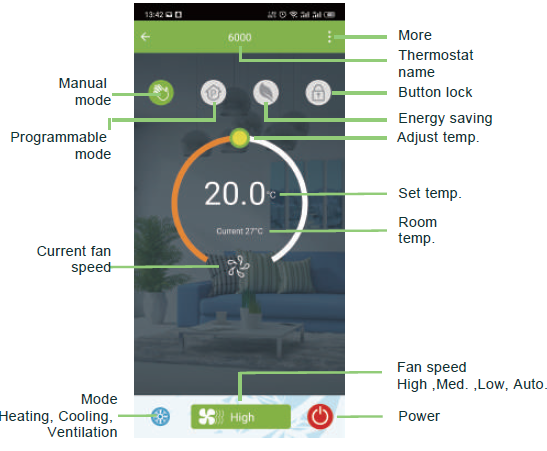 Becasmart- BAC-00-5 Series- Room- Smart -Thermostat  -23