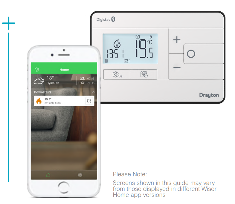 The Wiser Home app home screen – Drayton By Schneider Electric