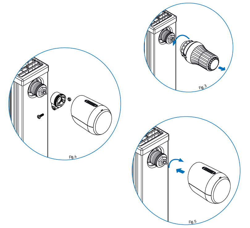 Adapter Heimeier Thermostatkopf Vaillant Herz Danfoss RAV RAVL Oventrop  M30x1,5