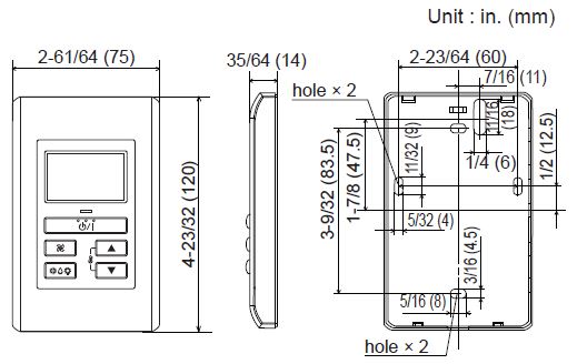Fujitsu UTY-RSNUM Simple Wired Remote-fig-3