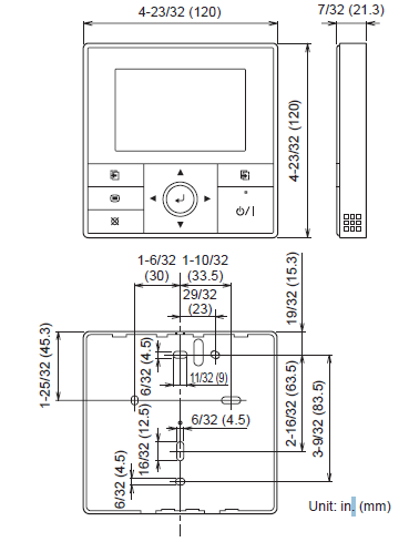 Fujitsu- UTY-RVNUM -Wired- Remote- Controller -Thermostat -2