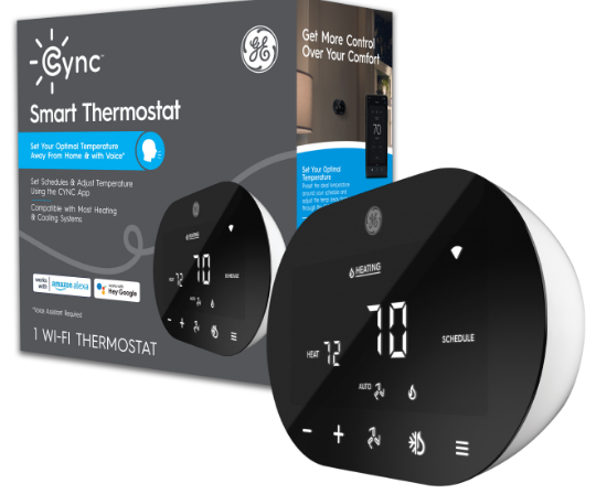GE- APPLIANCES- Cync- Smart -Thermostat- En -Route-PRO