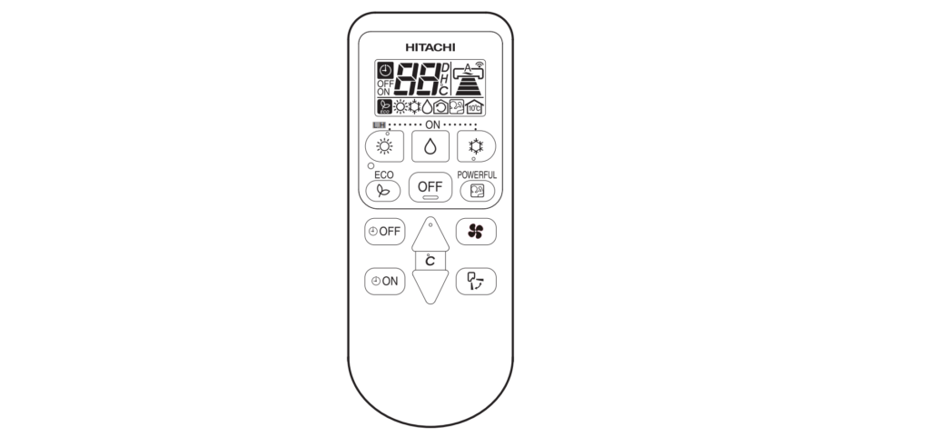 HITACHI-RAR-5FA1-E-Series-Wireless-Controller-THERMOSTAT-PRODUCT