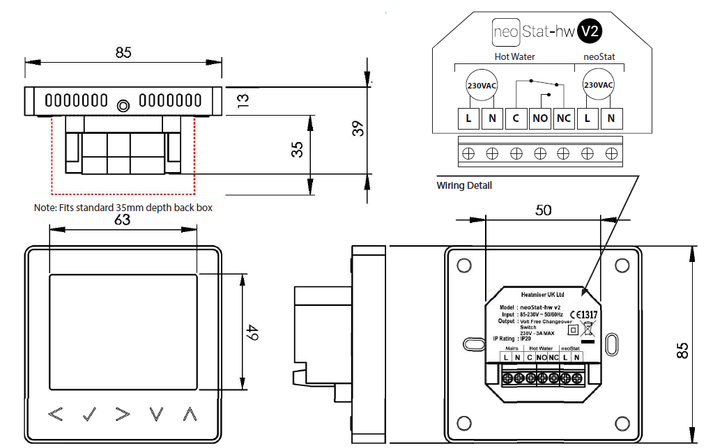 Heatmiser-neoStat-hw-V2 - Hot-Water-Programmer-THERMOSTAT-fig-2