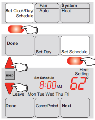 Honeywell- RTH6450D- Programmable- Thermostat -13