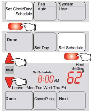 Honeywell- RTH6450D- Programmable- Thermostat -14