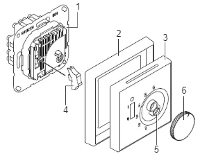JUNG -TR LS 236 WWM -Room- thermostat  -1