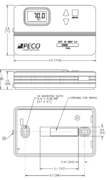 PECO -T158 -Proportional -Thermostats - 3