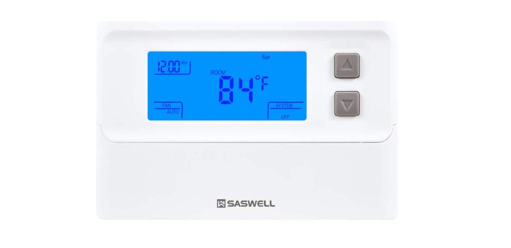 SASWELL-T21STK-2-Single-Stage-Programmable-HVAC-Thermostat-featured
