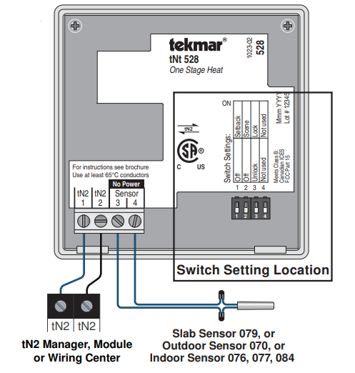Tekmar-Q 528-Non-Programmable-Thermostat-FIG.4