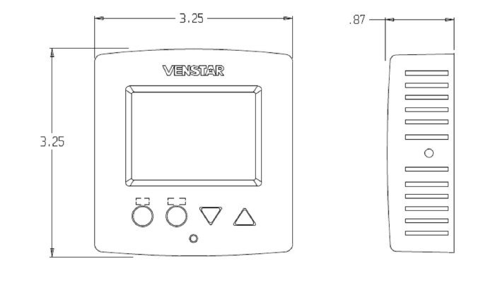 Venstar-T2050-Programmable-Digital-THERMOSTAT-Product-Specifications-Guide-FIG-1