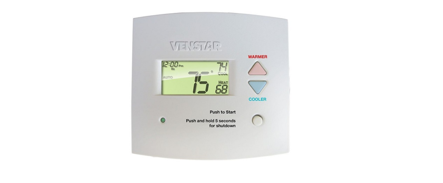 Venstar T2900SCH Programmable Thermostat Product Specificaitons Guide