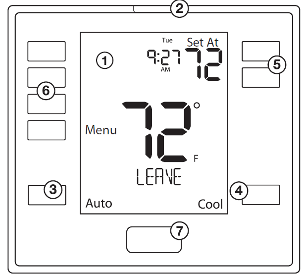 Vive -Comfort- TP-S-755- Non-Programmable- Thermostat- 8