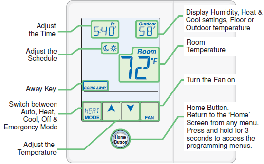 tekmar -557_U- touchscreen -Thermostat - 1