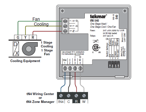 tekmar-D540-digital-Thermostat-fig-4