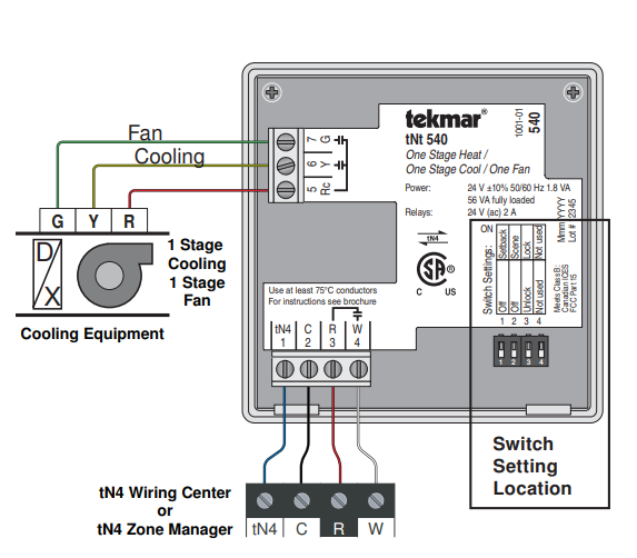 tekmar-Q540-programmable-Thermostat-fig-4