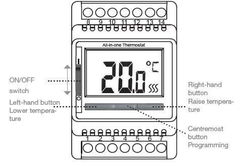 Comfortheat ETN4 Programmable Thermostat  1 