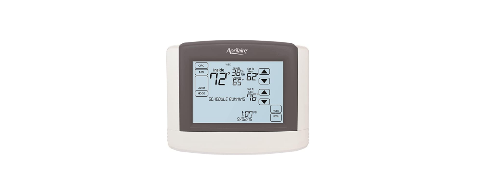 Aprilaire 8600 Touchscreen Thermostat Product Specifications Guide