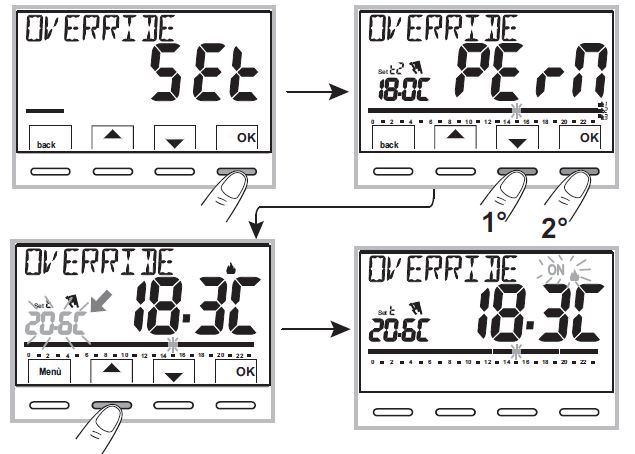 Caleffi 738 Digital room chrono-thermostat 37