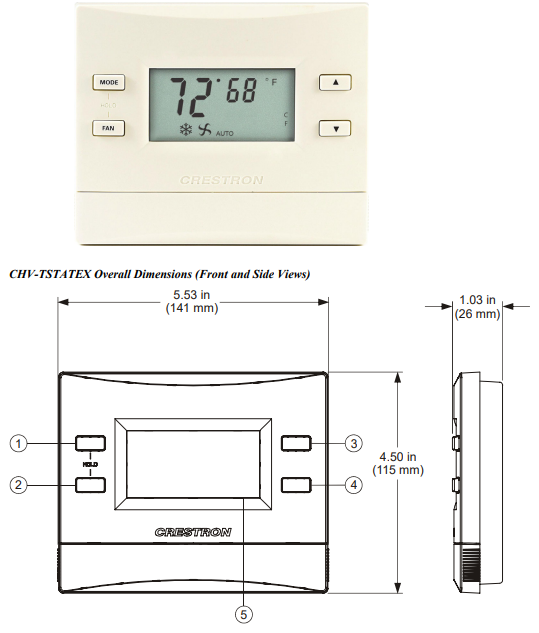 Crestron-CHV-TSTATEX-Wireless Programmable-Thermostat-Installation-Guide-fig-1