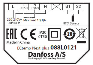 Danfoss- 088L0121- Electronic- Thermostat- Installation- 7