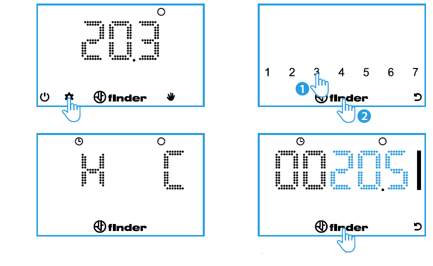 FINDER-1C-91-PROGRAMMABLE-THERMOSTAT-fig-22