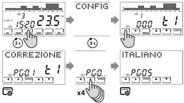 Fantini-cosmi-CH180-TOUCH-SCREEN-PROGRAMMABLE-THERMOSTAT-fig-4