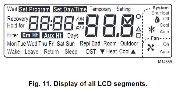 HONEYWELL-T8602D-Programmable-Thermostats-fig-11