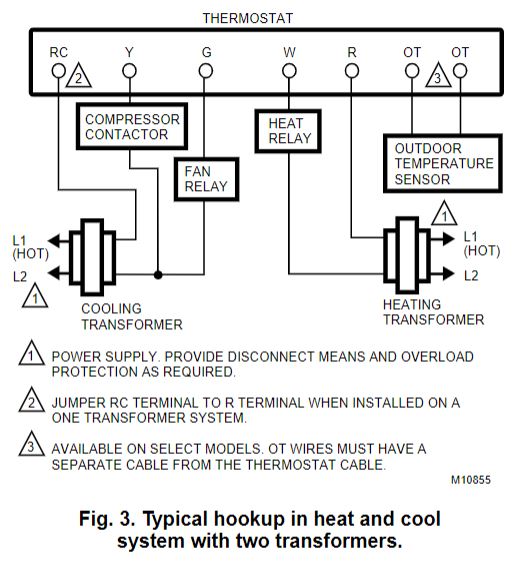 HONEYWELL-T8602D-Programmable-Thermostats-fig-3