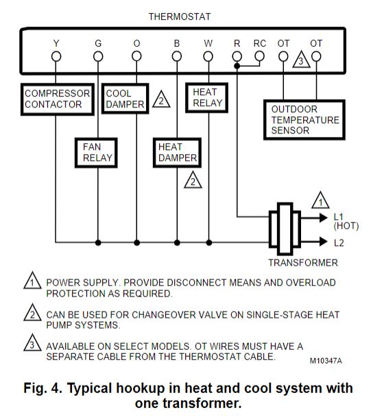HONEYWELL-T8602D-Programmable-Thermostats-fig-4