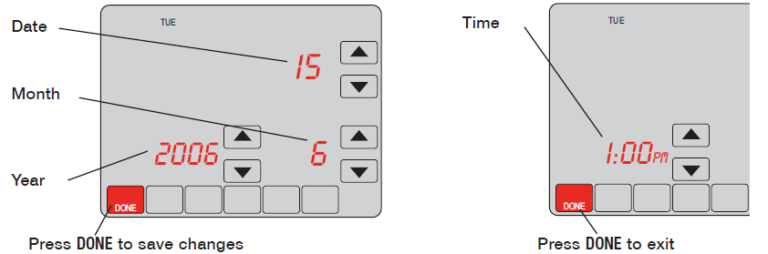 HONEYWELL TH9421C1004 Touch-screen Programmable Thermostat Installation