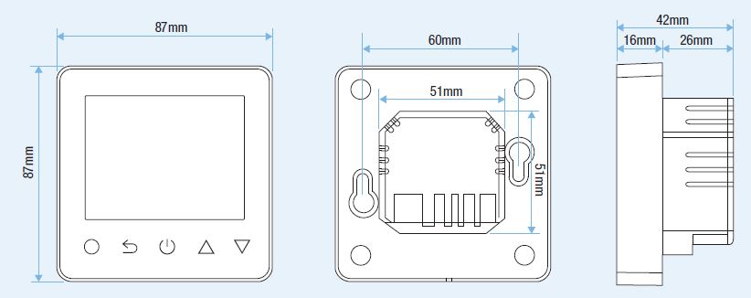 Harmoni Pro-E 16 Amp Wi-Fi Thermostat - 14